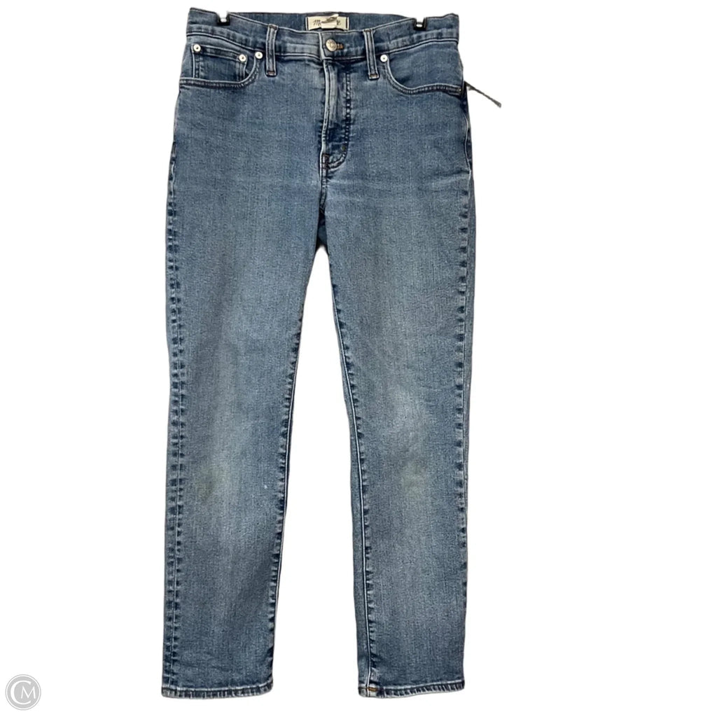 Jeans Straight By Madewell In Blue Denim, Size: 4