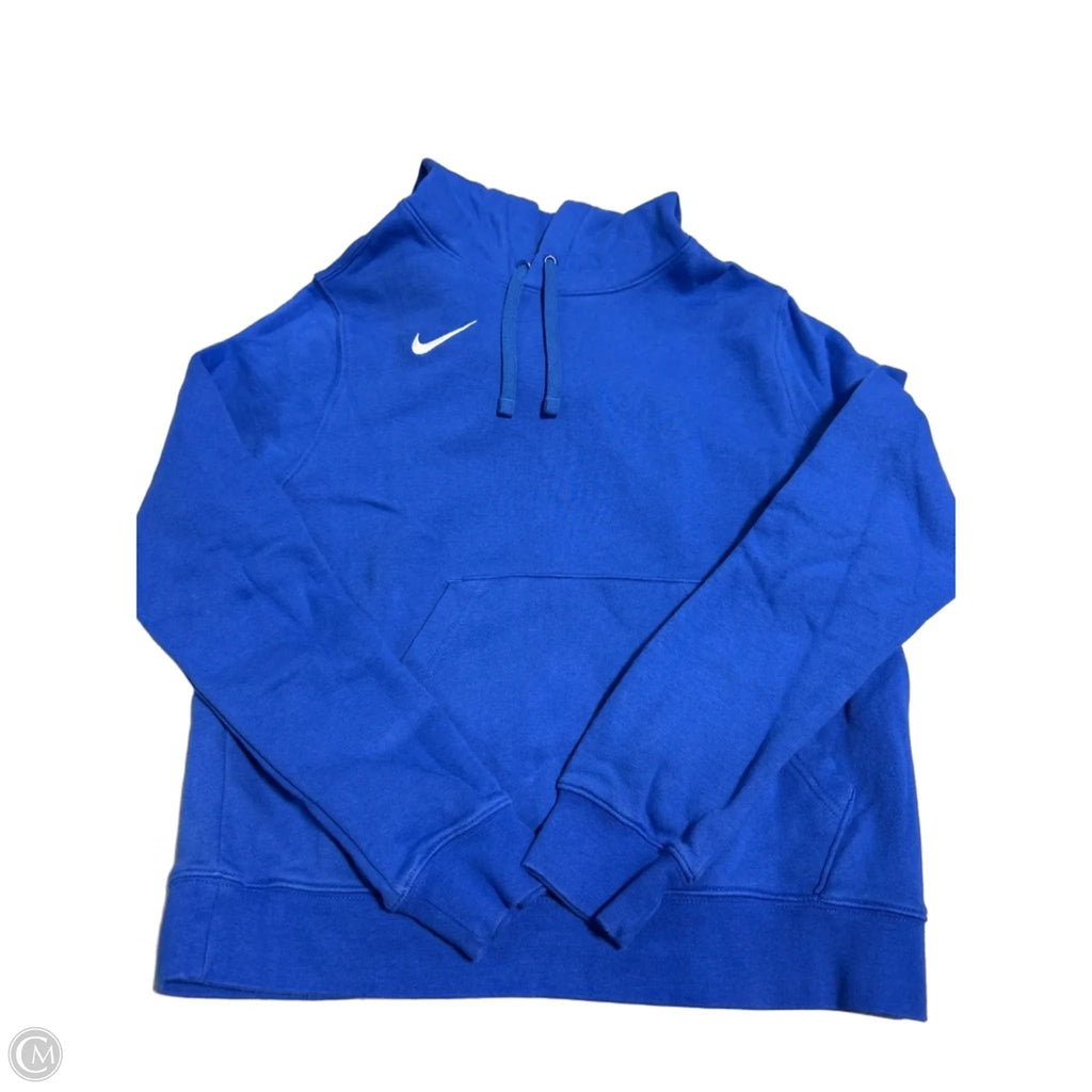Sweatshirt Hoodie By Nike In Blue, Size: M
