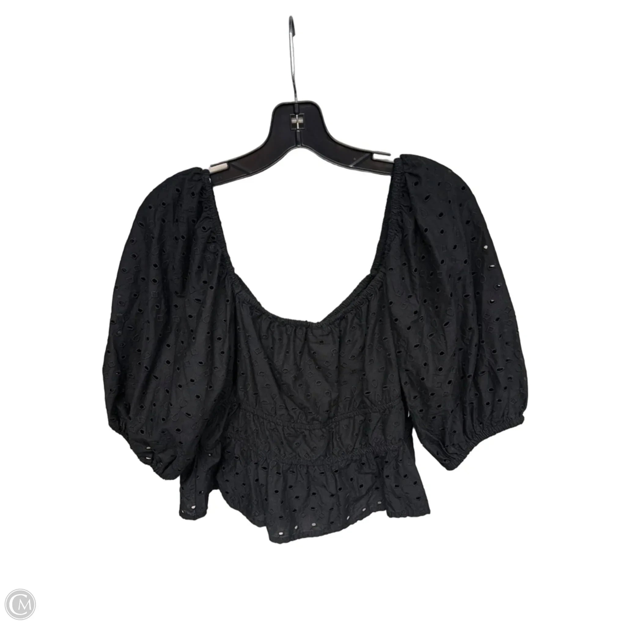 Top Short Sleeve By A New Day In Black, Size: Xl