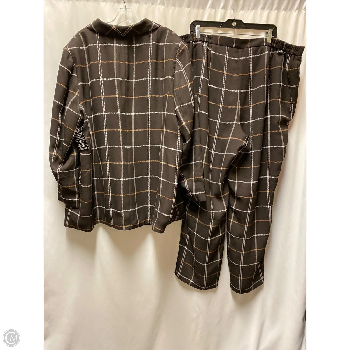 Pants Suit 2pc By Jessica London In Brown, Size: 4x