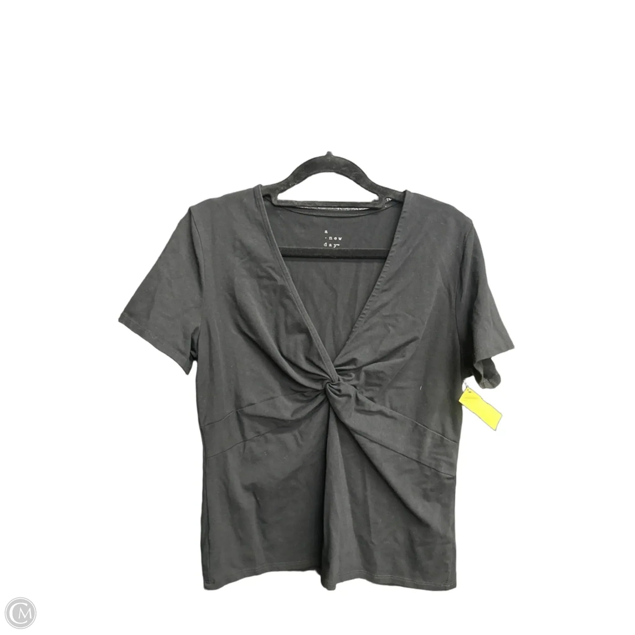 Top Short Sleeve By A New Day In Black, Size: M