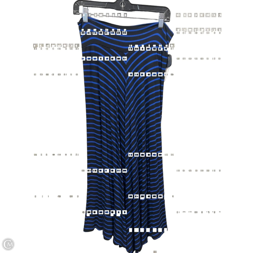 Skirt Maxi By Ab Studio In Black & Blue, Size: 8