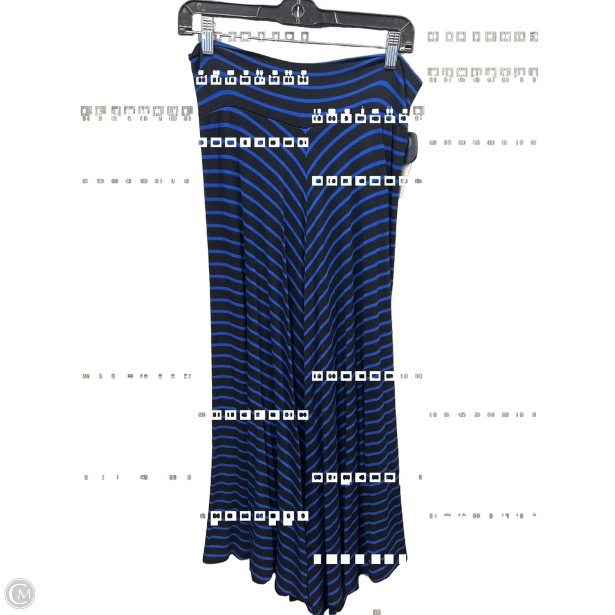 Skirt Maxi By Ab Studio In Black & Blue, Size: 8