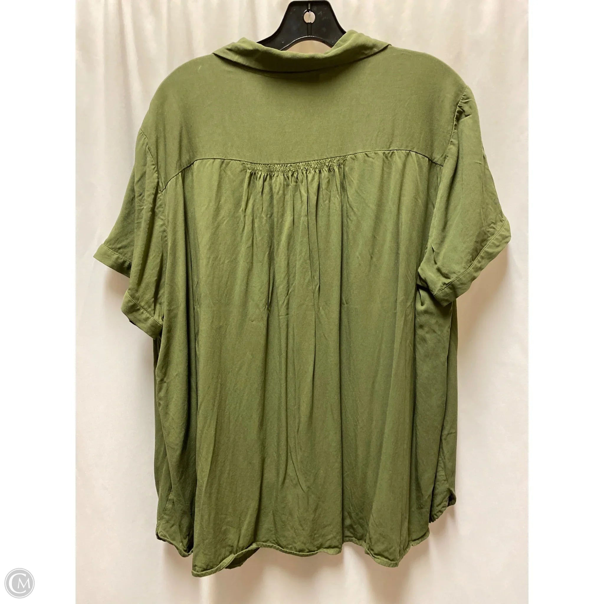 Top Short Sleeve By Loft In Green, Size: 3x