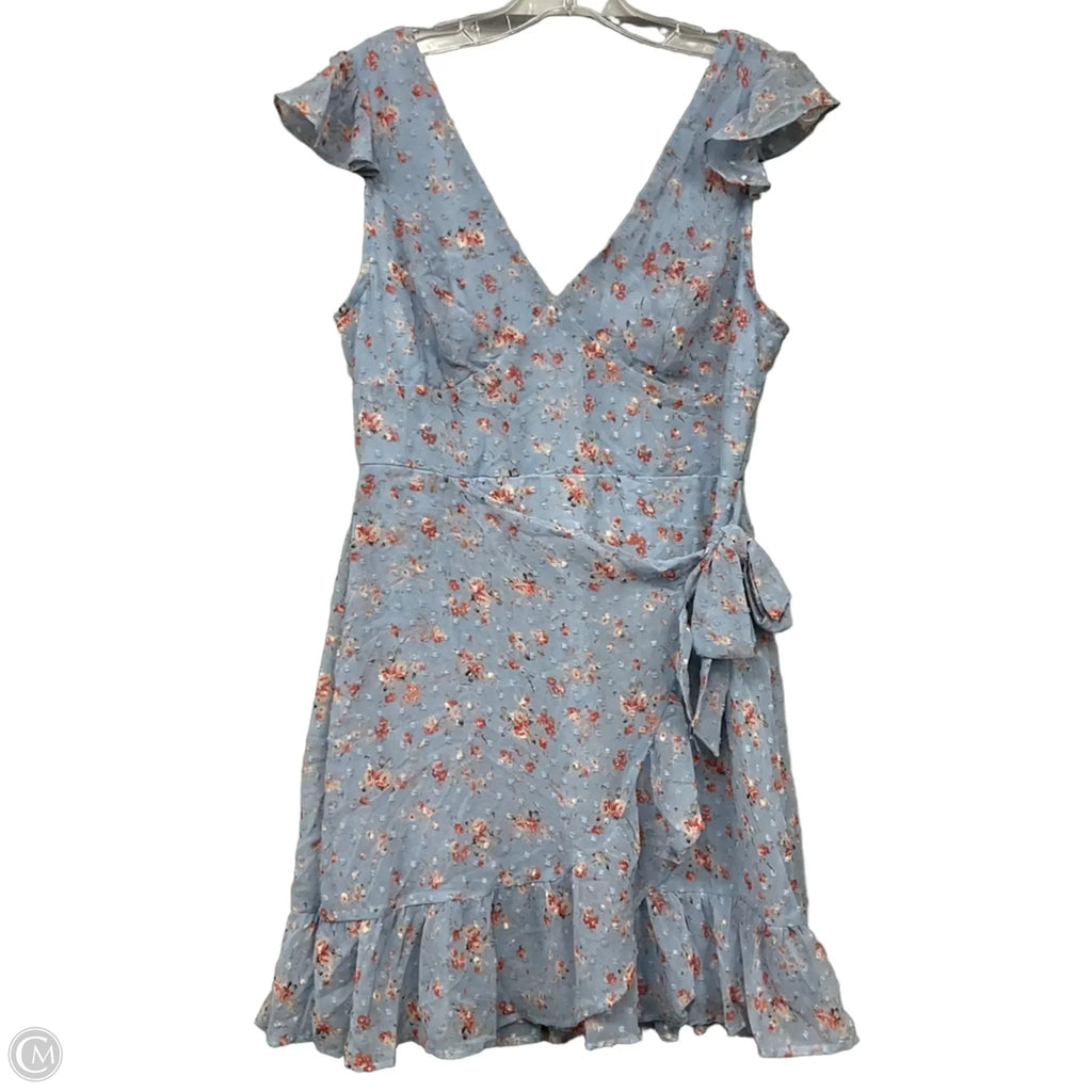 Dress Casual Short By Dee Elly In Blue, Size: L