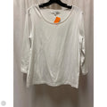 Top Long Sleeve By Ellen Tracy In White, Size: L