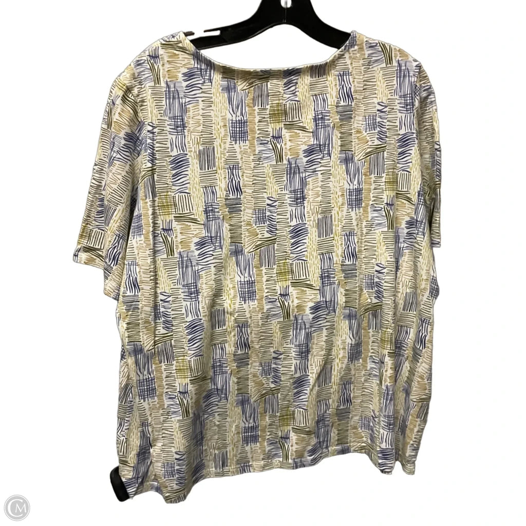 Top Short Sleeve By Clothes Mentor In Blue & Green, Size: Xl