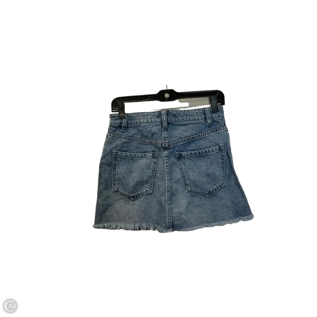 Skirt Mini & Short By We The Free In Blue Denim, Size: 2