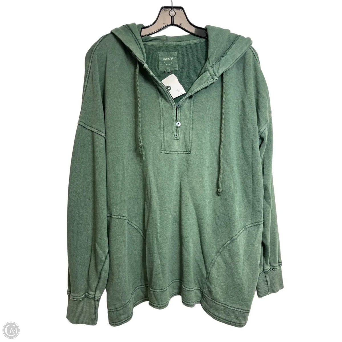 Sweatshirt Hoodie By Aerie In Green, Size: S