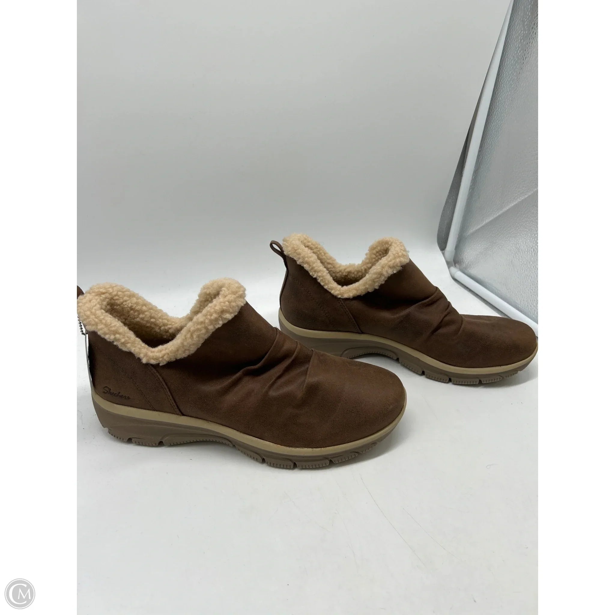Boots Ankle Flats By Skechers In Brown, Size: 11