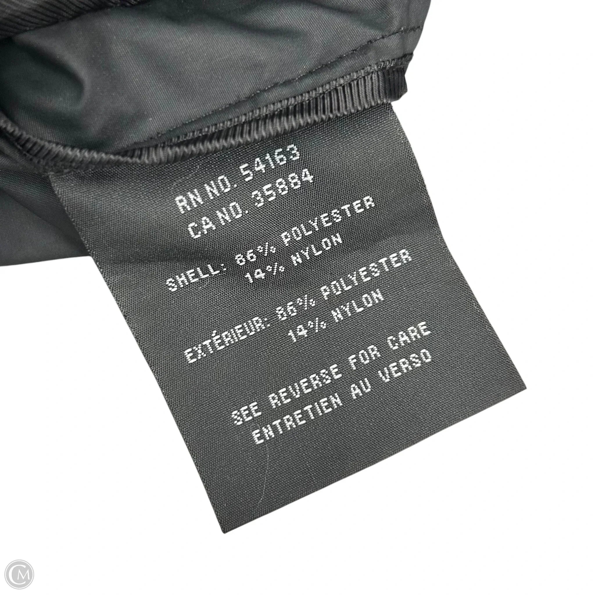 Coat Raincoat By Cole-haan In Black, Size: Mp