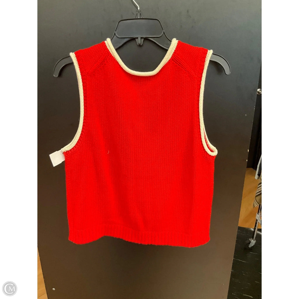Top Sleeveless By Evereve In Red, Size: S
