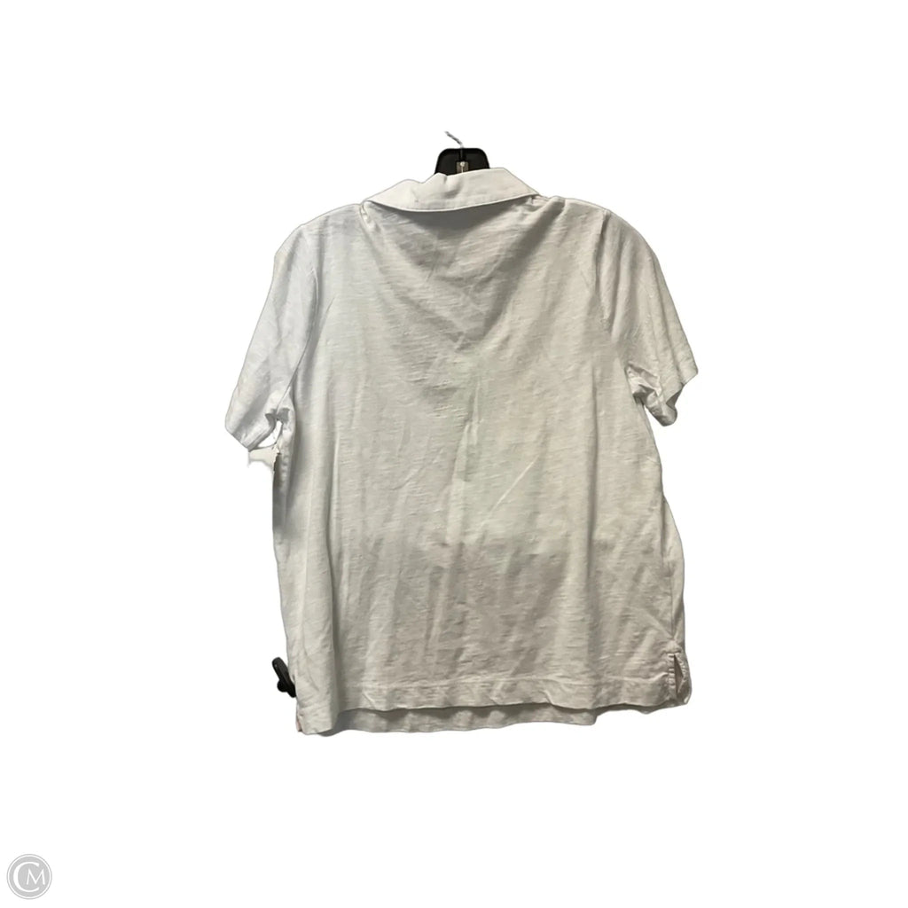 Top Short Sleeve By Boden In White, Size: M