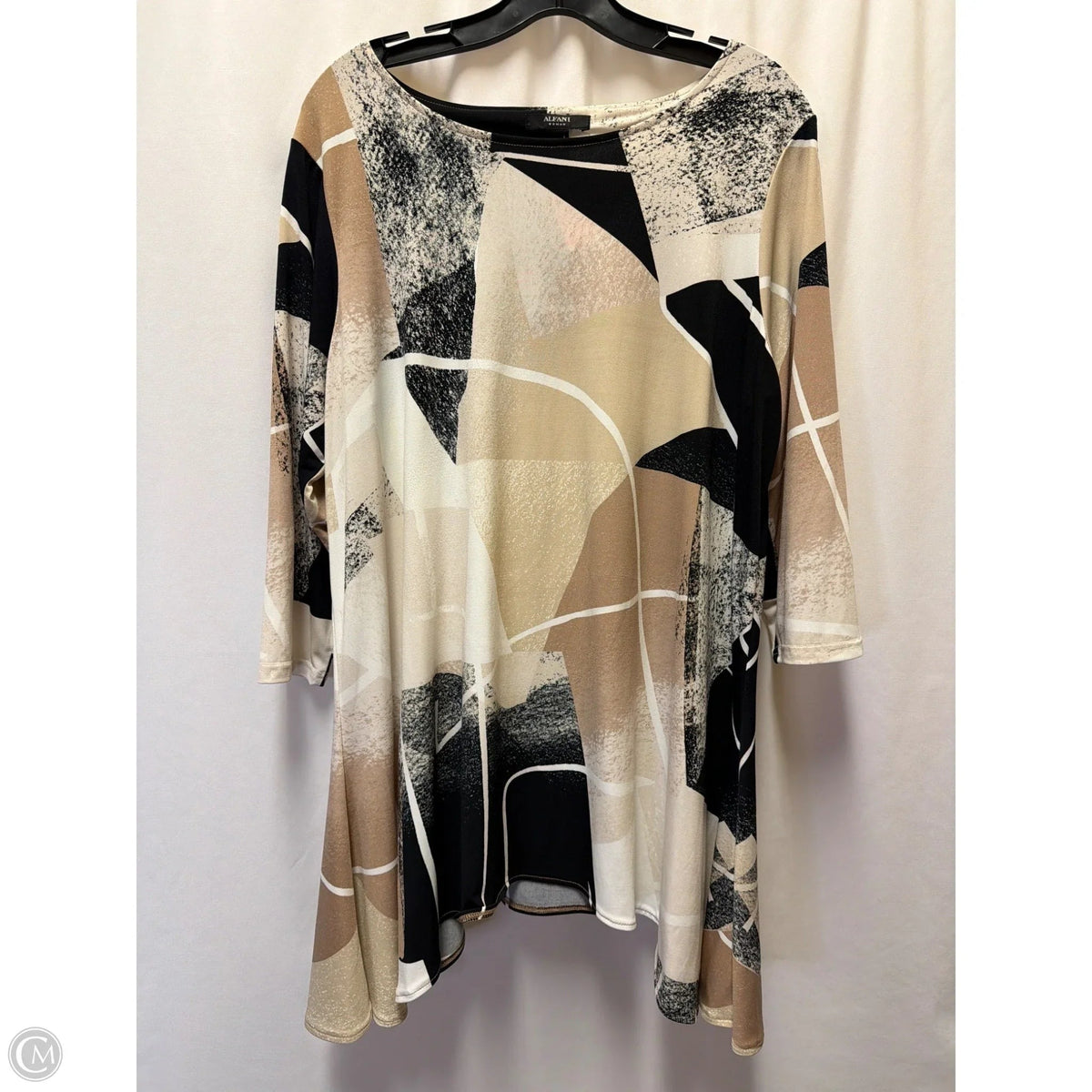 Top Long Sleeve By Alfani In Tan, Size: 1x
