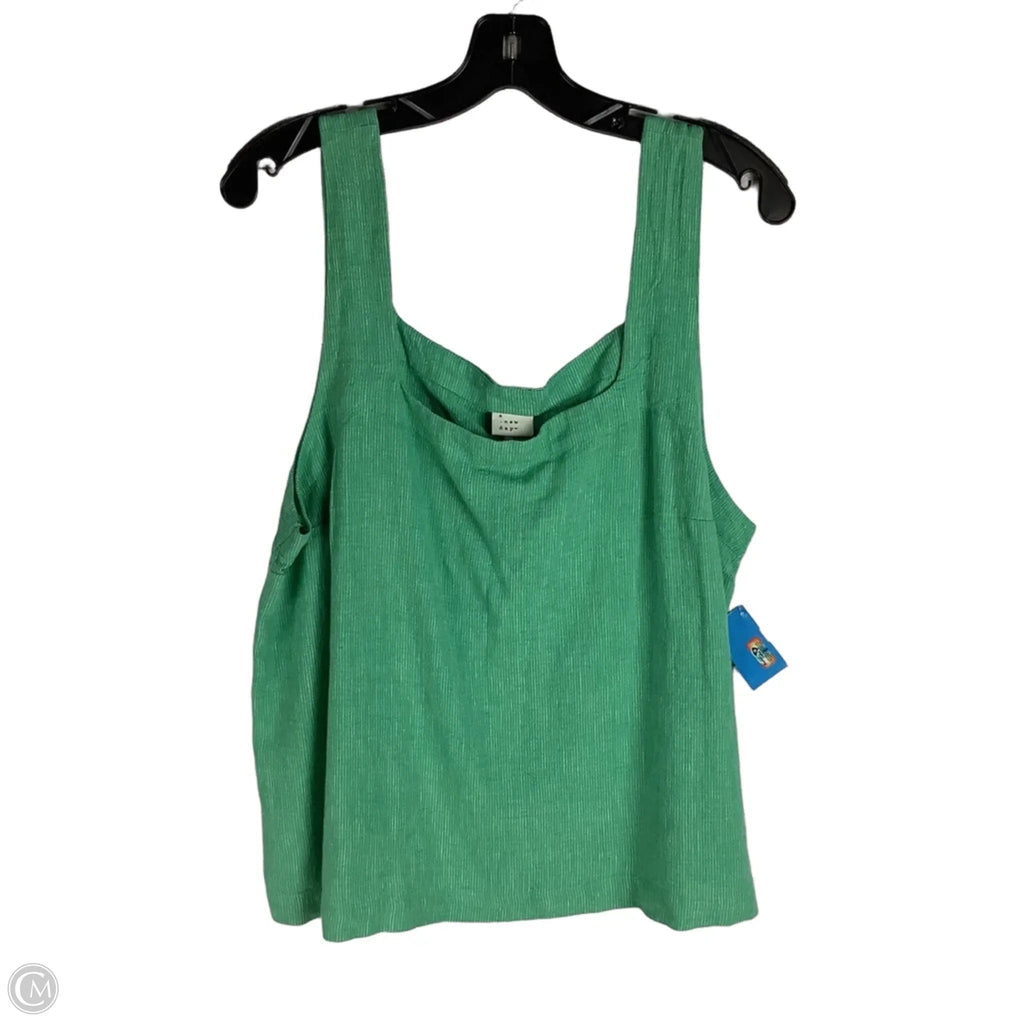 Top Sleeveless By A New Day In Green, Size: Xl