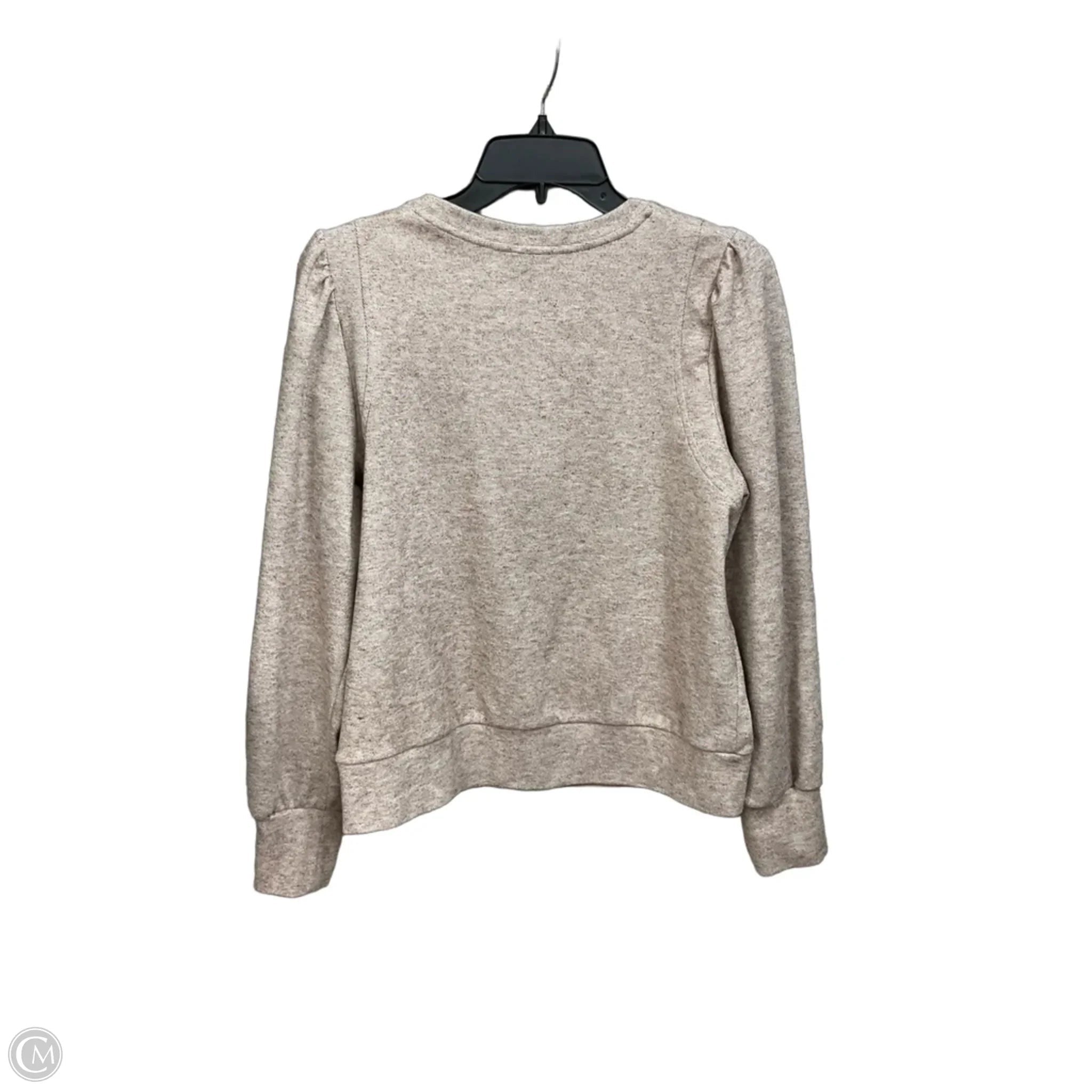 Top Long Sleeve By Grace + Karma In Tan, Size: M