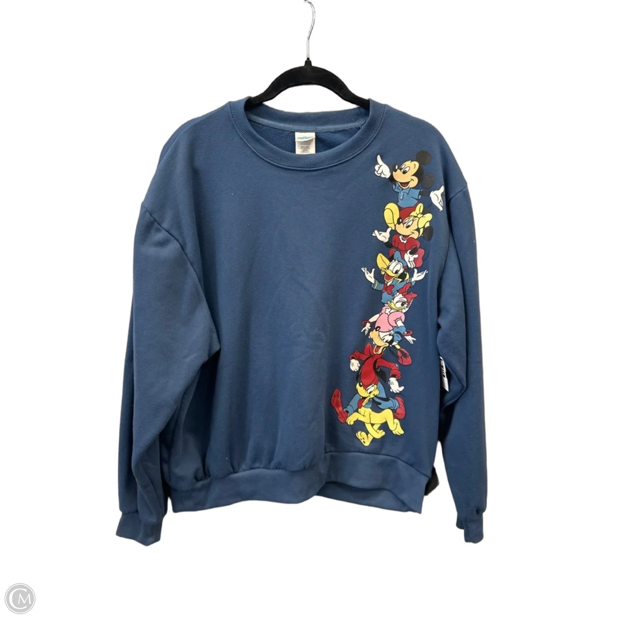 Sweatshirt Crewneck By Clothes Mentor In Blue, Size: L