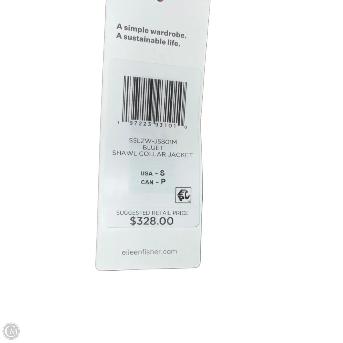 Jacket Other By Eileen Fisher In Blue, Size: S