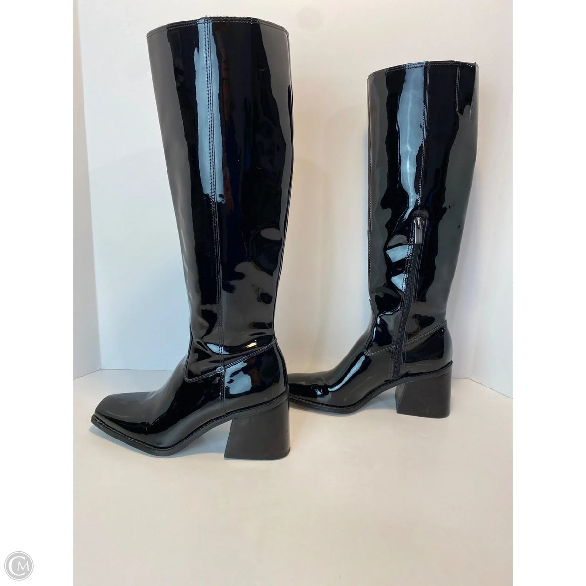 Boots Knee Heels By Vince Camuto In Black, Size: 7.5