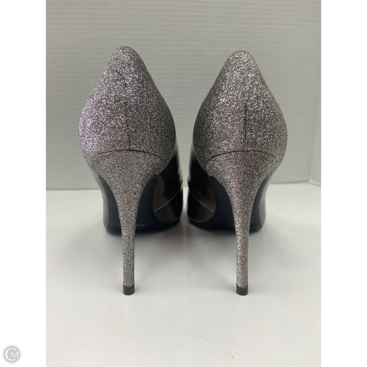 Shoes Heels Stiletto By Marc Fisher In Silver, Size: 9.5