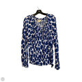 Top Long Sleeve By Michael By Michael Kors In Blue, Size: M