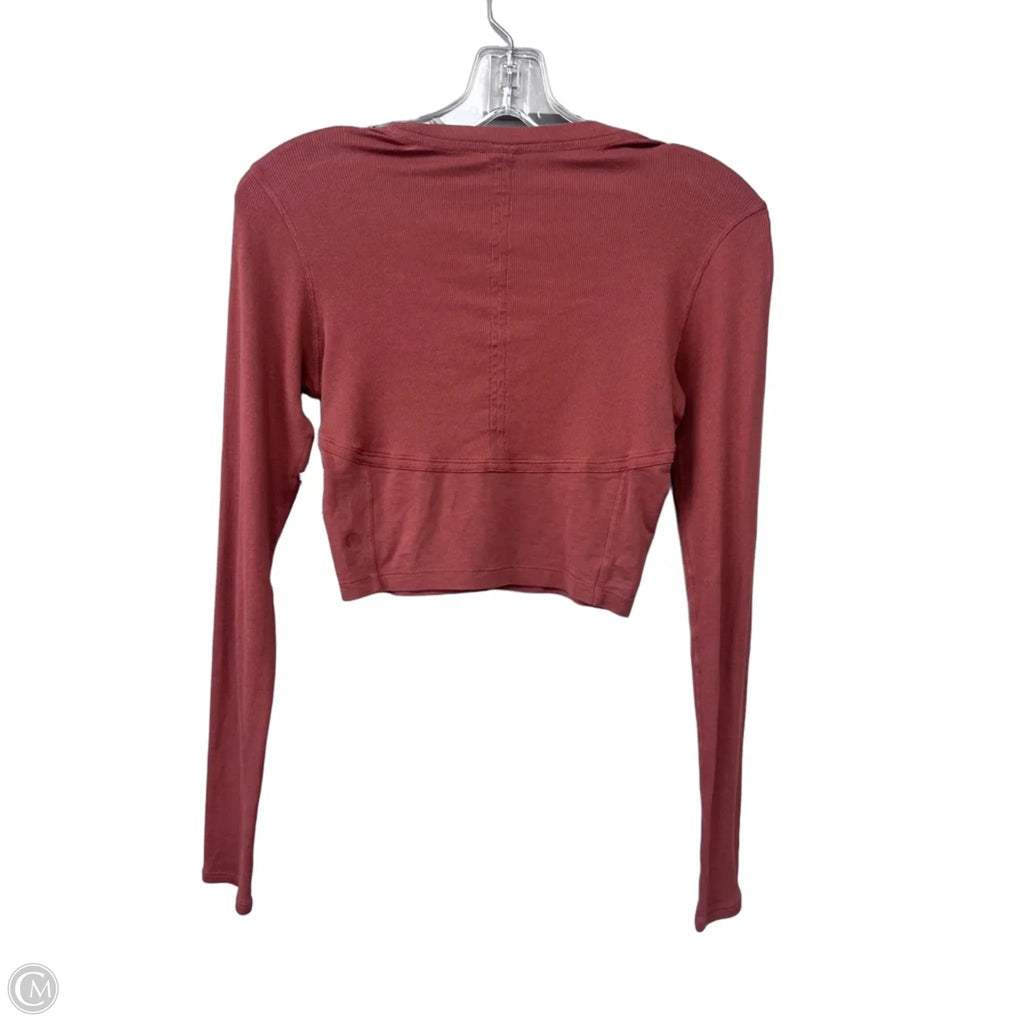Top Long Sleeve By Lululemon In Brown, Size: S