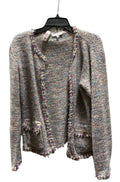 Cardigan By Sioni In Plaid Pattern, Size: L