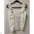 Top Sleeveless By Clothes Mentor In White, Size: M