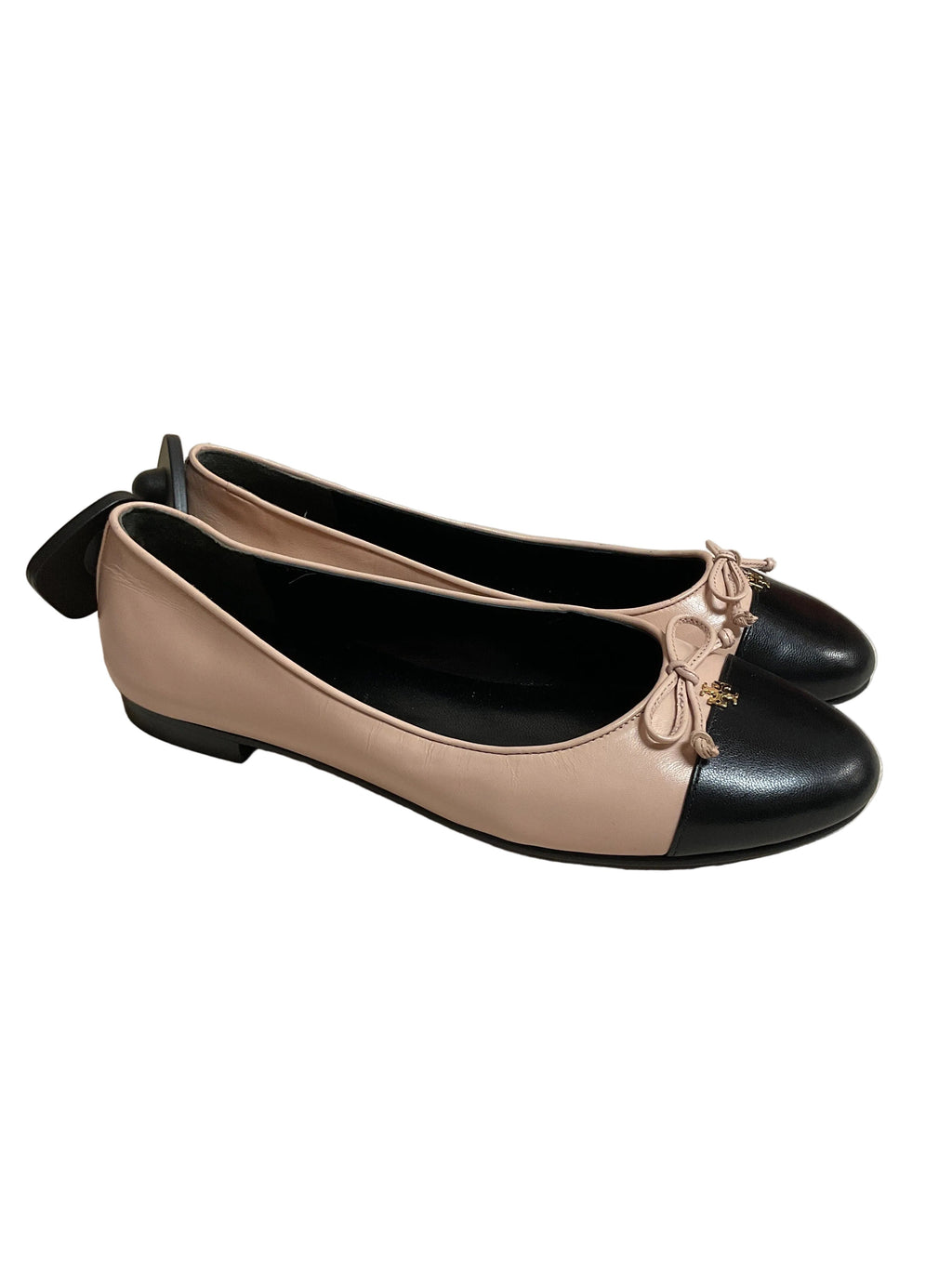 Shoes Designer By Tory Burch In Black & Pink, Size:8
