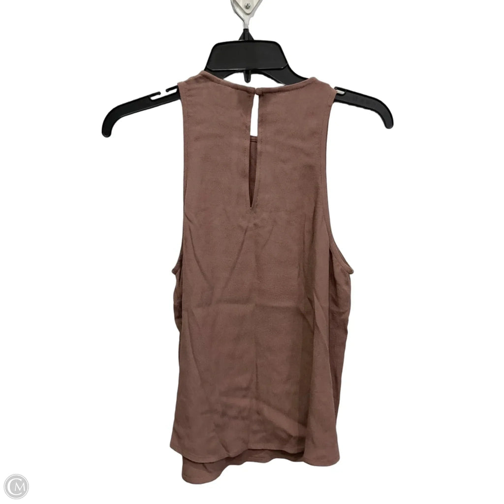 Top Sleeveless By A New Day In Brown, Size: S