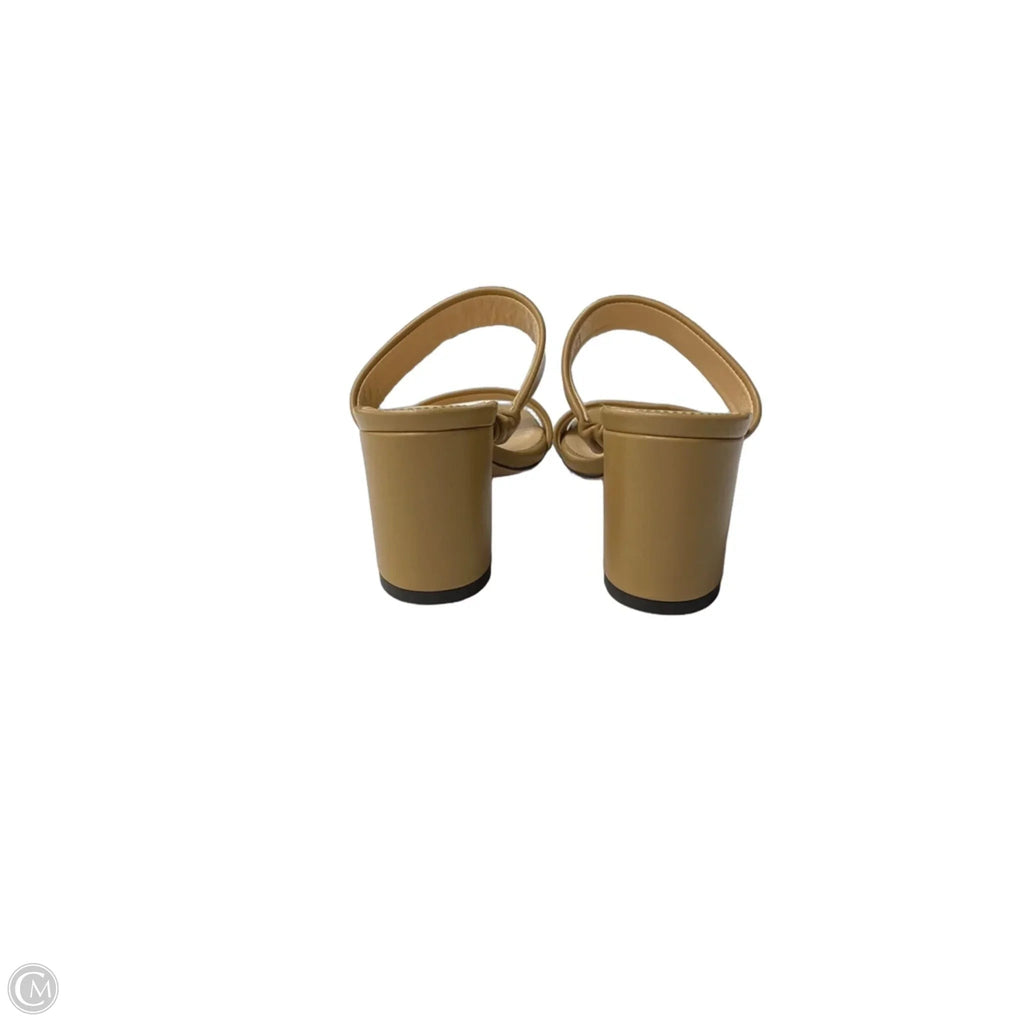 Sandals Heels Block By J. Crew In Tan, Size: 6.5