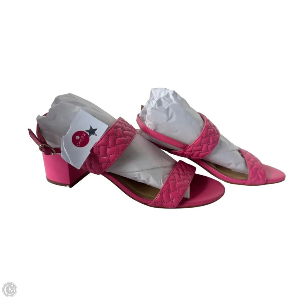 Sandals Heels Block By Talbots In Pink, Size: 10
