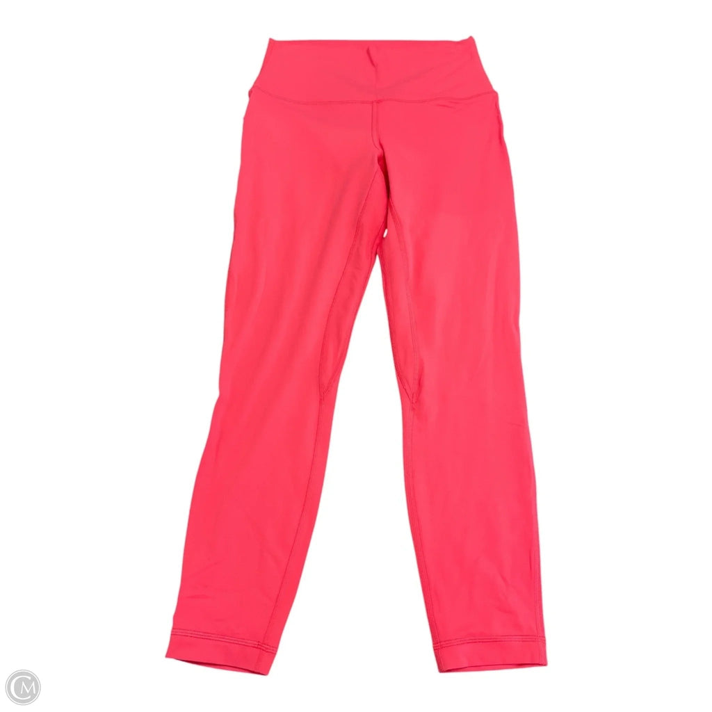 Athletic Leggings By Lululemon In Peach, Size: 8