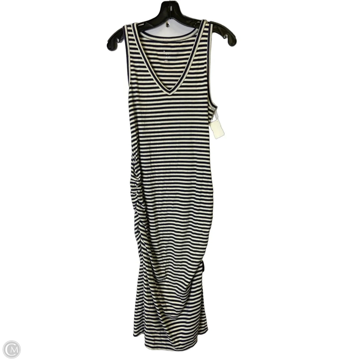 Dress Casual Midi By A New Day In Striped Pattern, Size: L