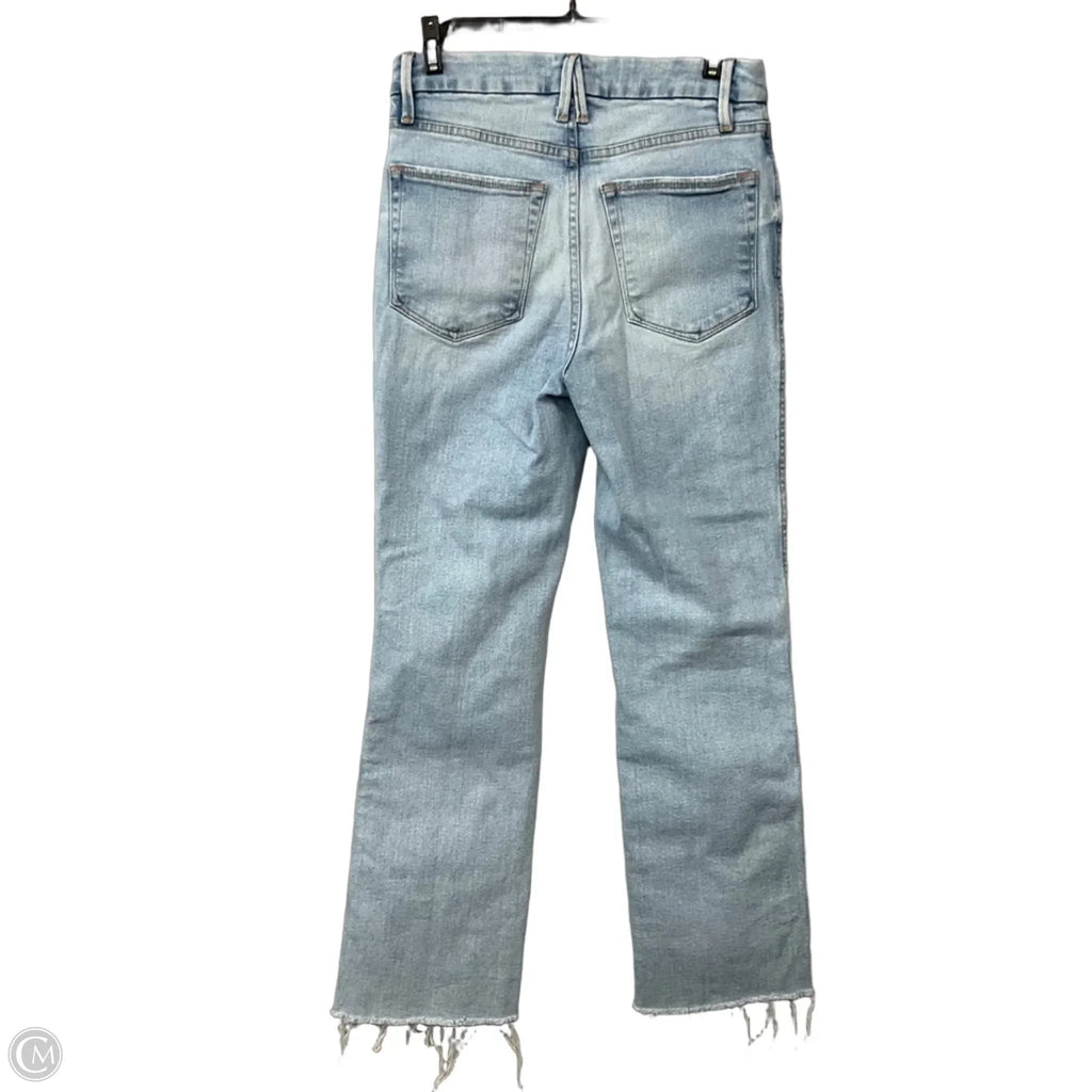 Jeans Straight By Good American In Blue Denim, Size: 4