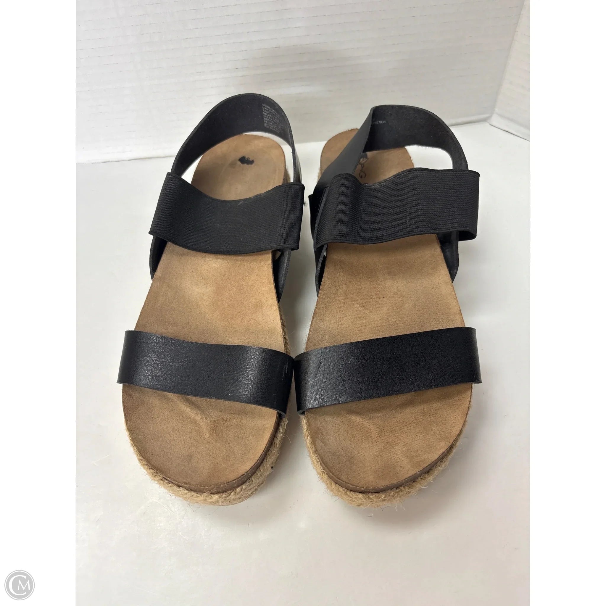 Sandals Flats By Big Buddha In Black, Size: 9