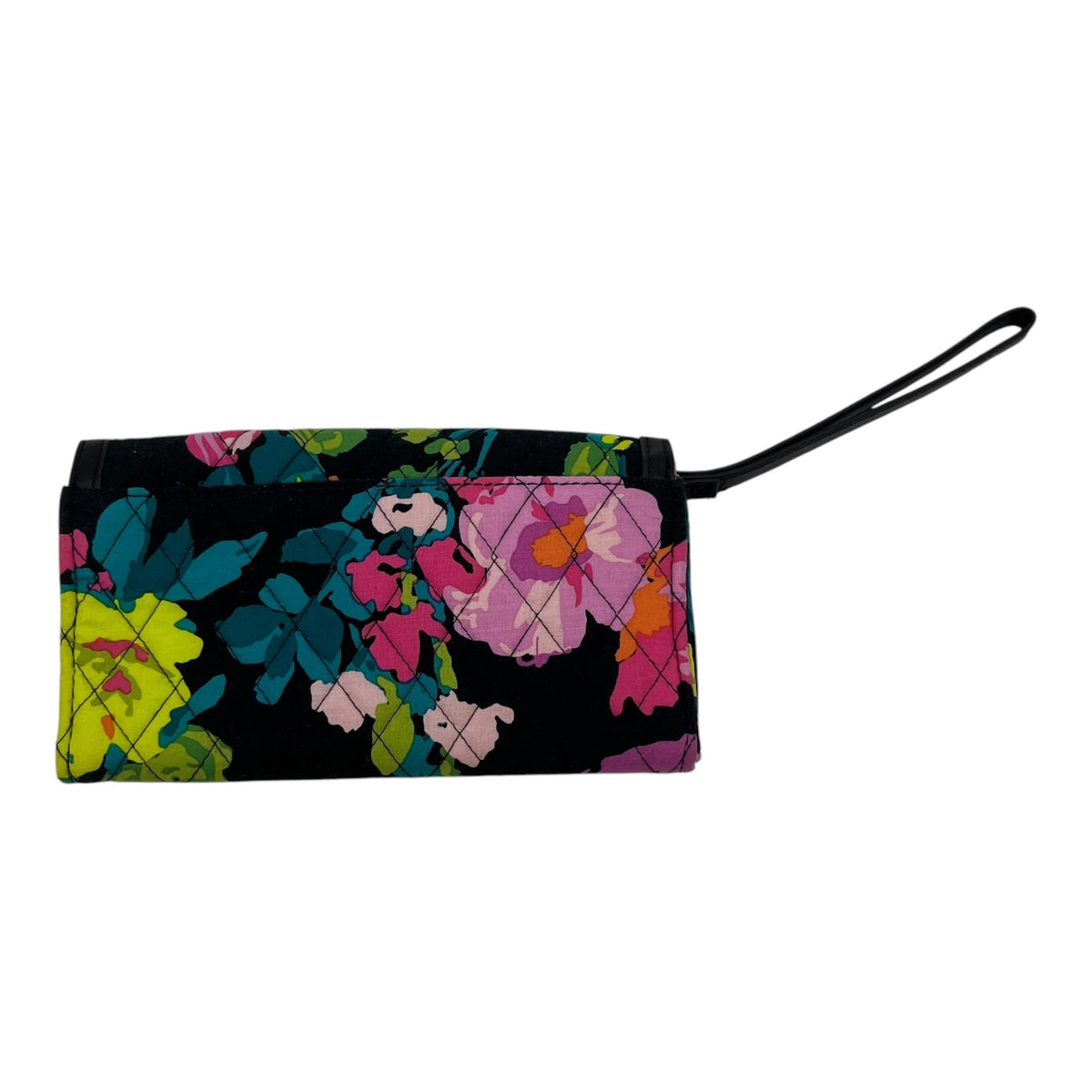Wristlet By Vera Bradley In Black & Pink, Size:Medium