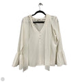 Blouse Long Sleeve By Eva Mendes In Cream, Size: M