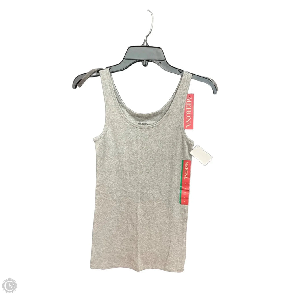 Top Sleeveless Basic By Merona In Grey, Size: M