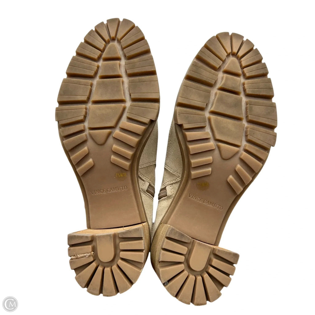 Boots Ankle Heels By Vince Camuto In Tan, Size: 7.5