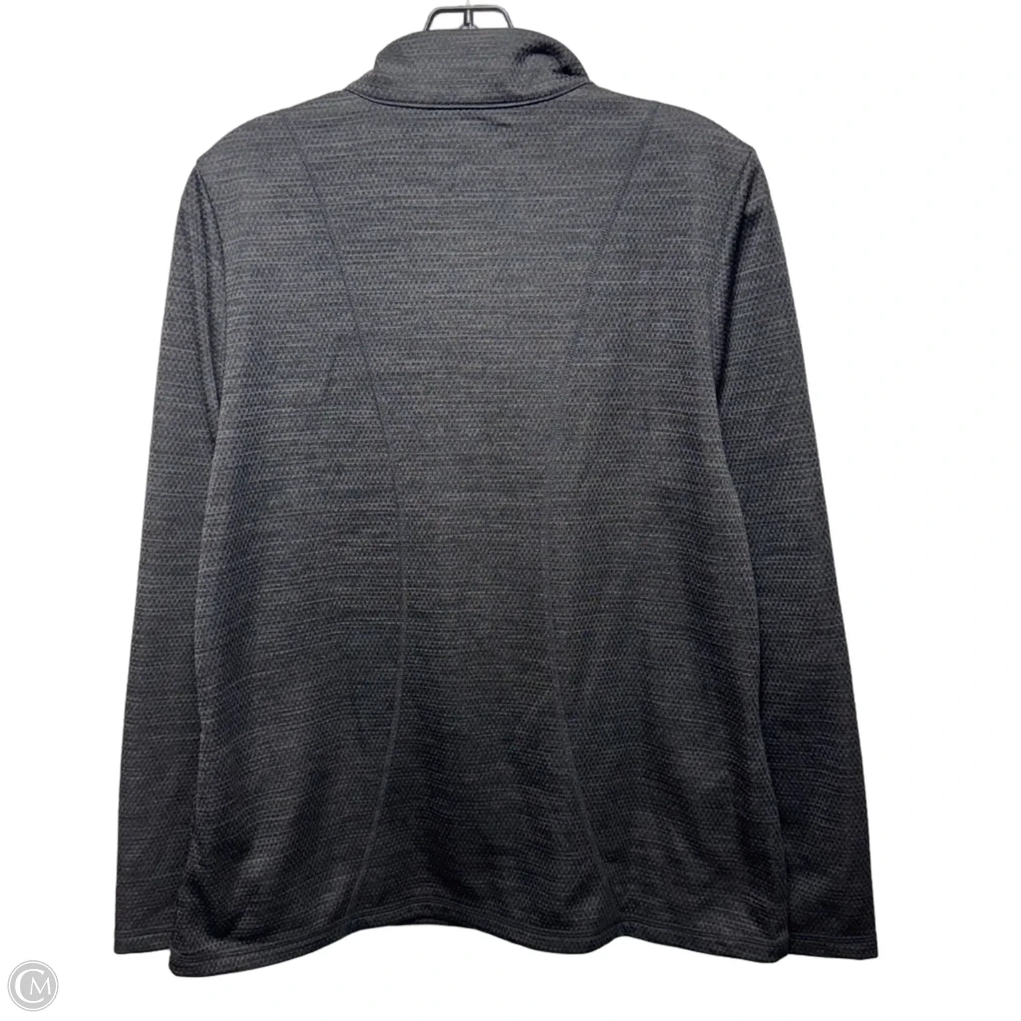 Athletic Top Long Sleeve Collar By Pga Tour In Grey, Size: L