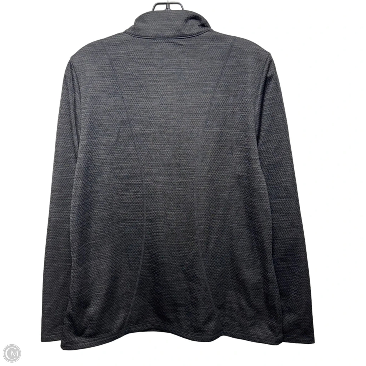 Athletic Top Long Sleeve Collar By Pga Tour In Grey, Size: L