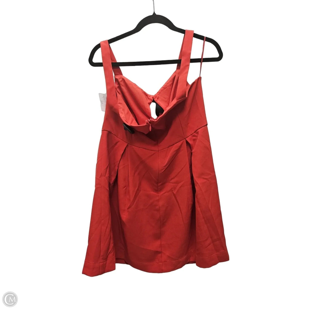 Dress Casual Short By Sugar Lips In Red, Size: Xl