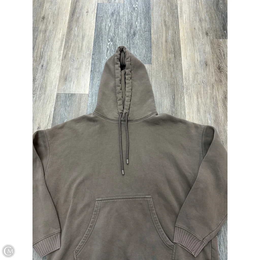 Sweatshirt Hoodie By Zara In Brown, Size: L
