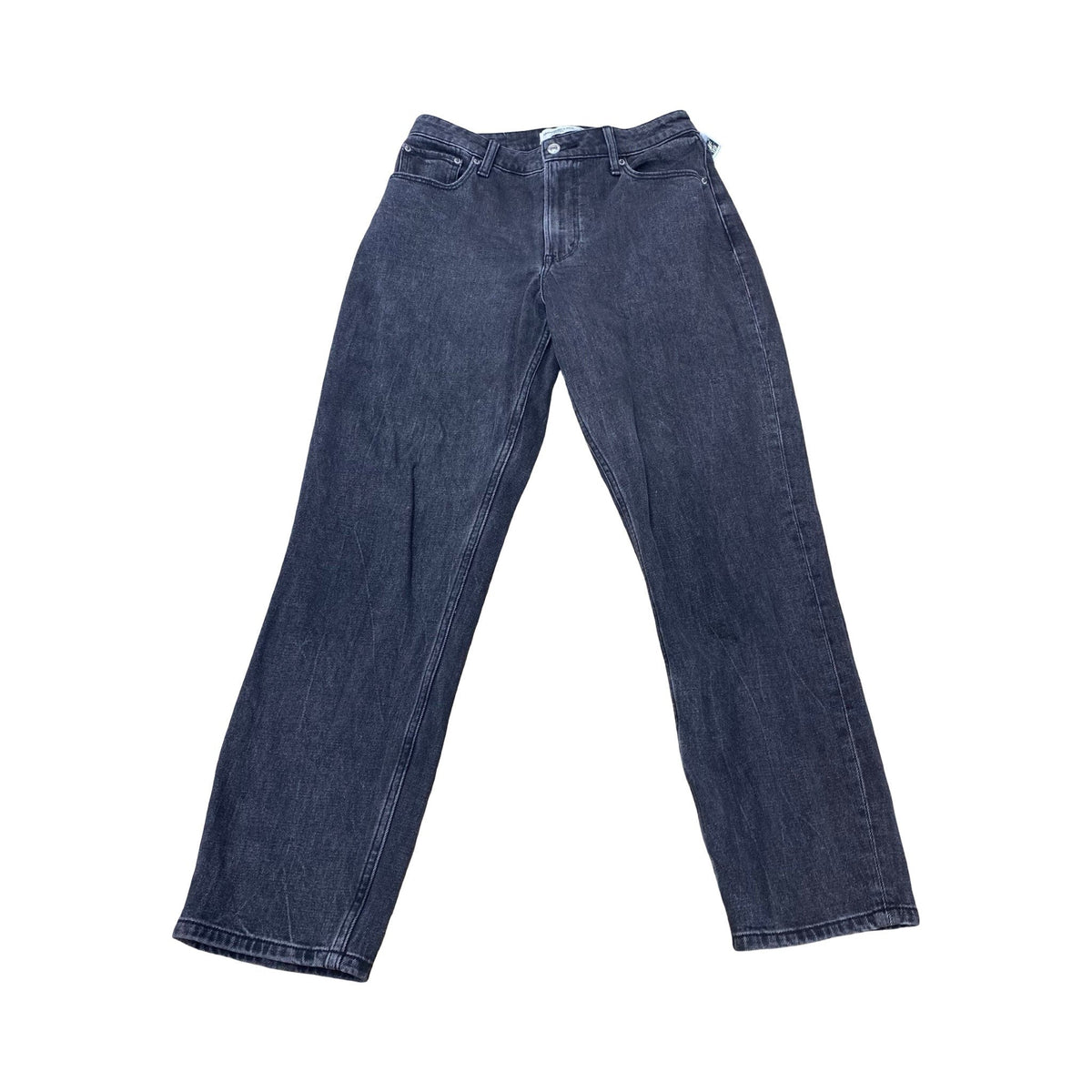 Jeans Straight By Abercrombie And Fitch In Grey Denim, Size:4