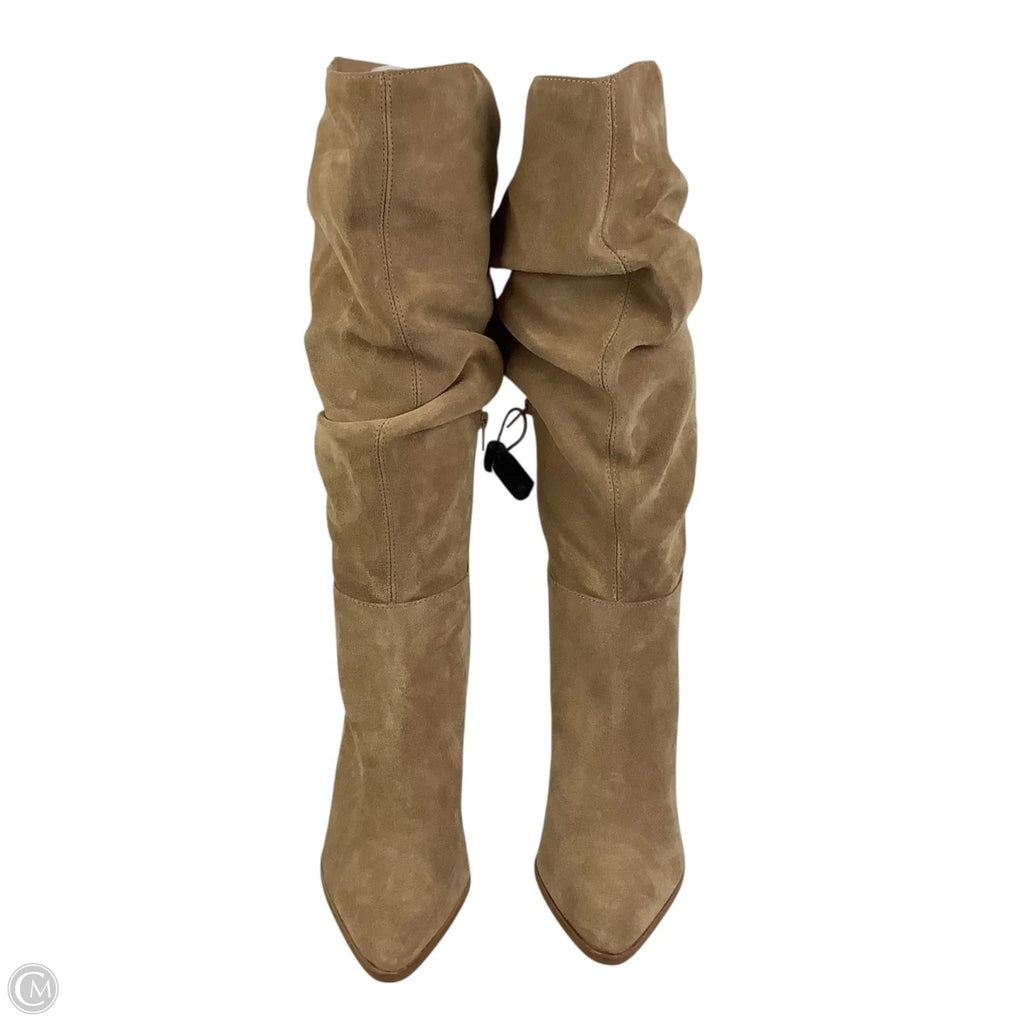 Boots Ankle Heels By Steve Madden In Brown, Size: 9.5