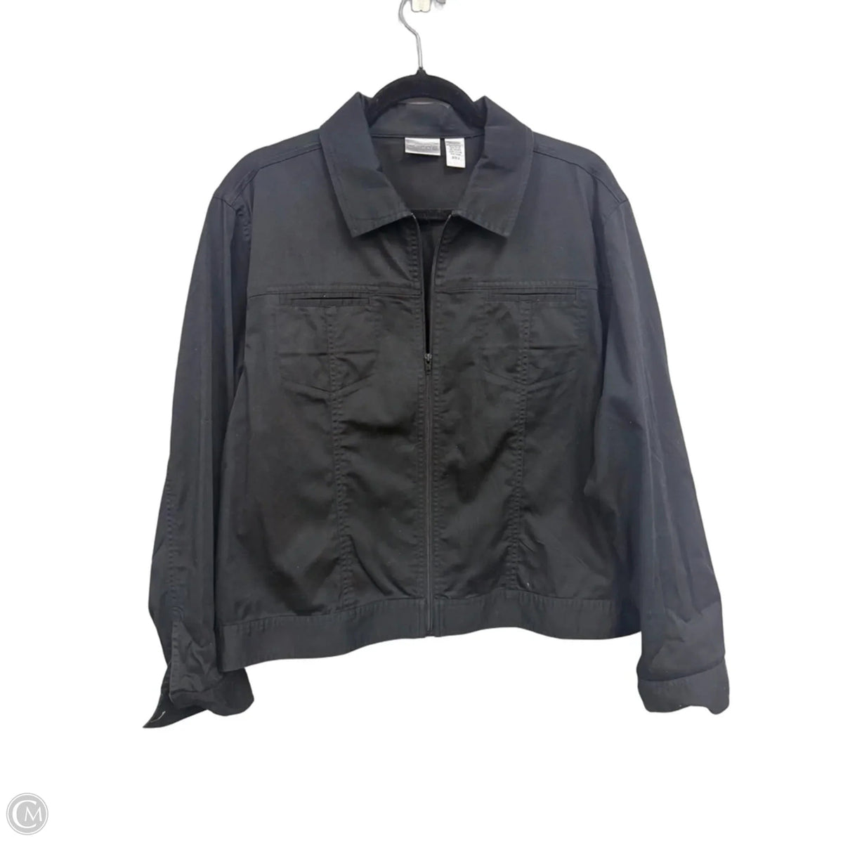 Jacket Other By Chicos In Black, Size: L