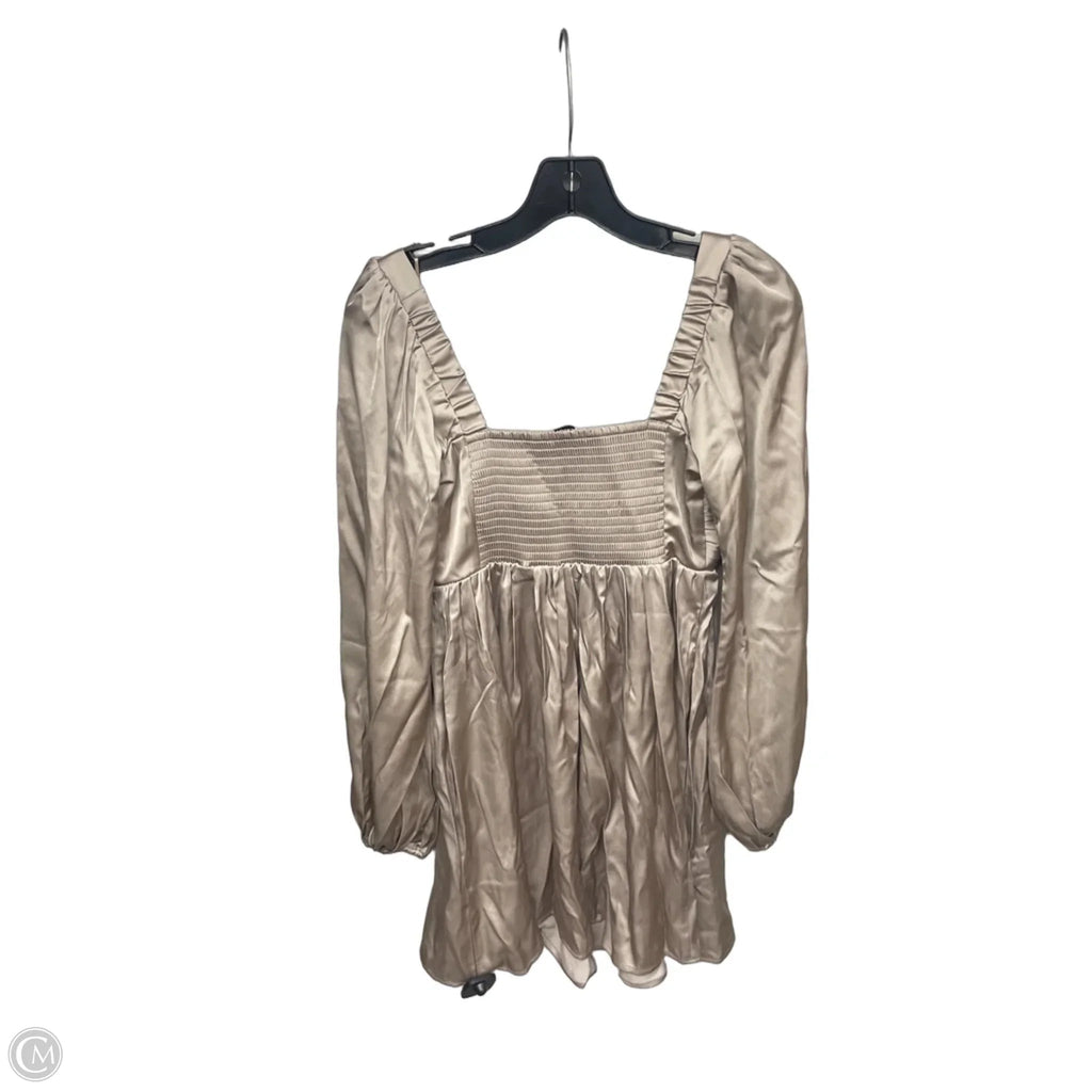 Dress Party Midi By Abercrombie And Fitch In Silver, Size: S