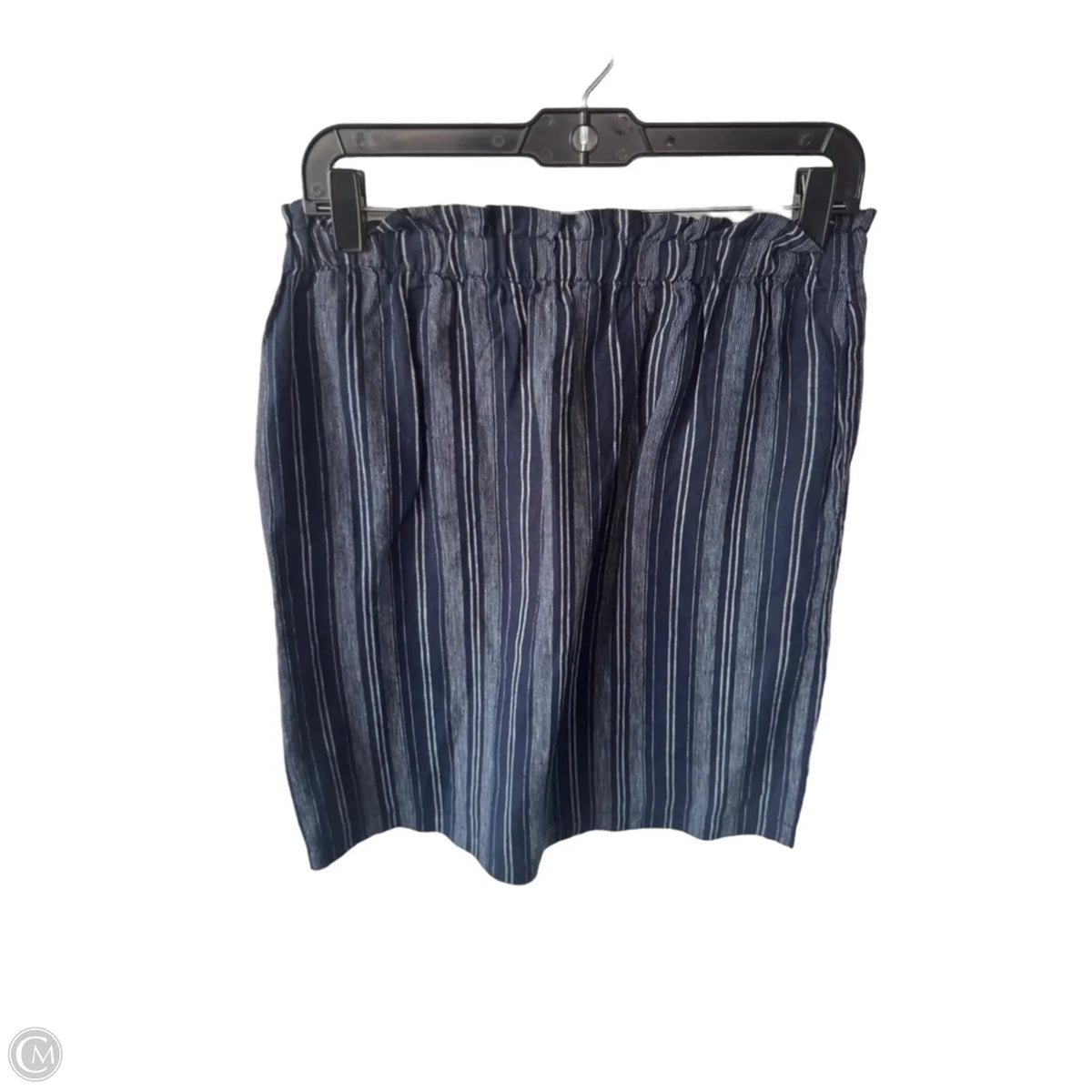Skirt Mini & Short By Ellen Tracy In Blue & White, Size: S