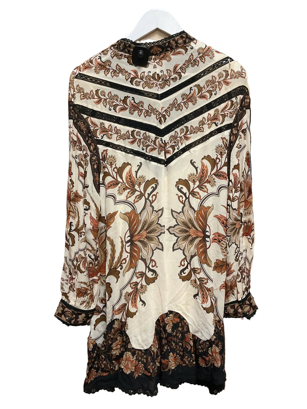 Dress Designer By Farm Rio In Black & Cream, Size:L